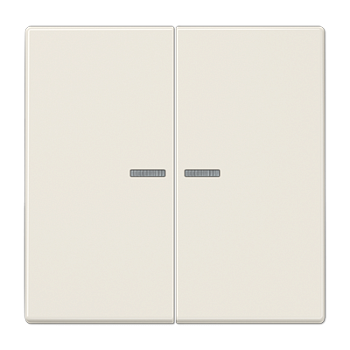 JUNG Клавиша для KNX кнопки, 2 группы, с окошком дюропласт слоновая кость LS102KO5