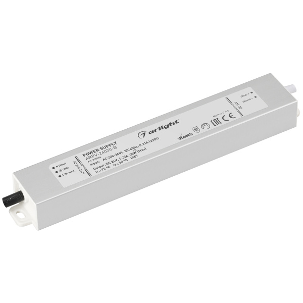Arlight Блок питания ARPV-24030-B (24V, 1.3A, 30W) (IP67 Металл, 3 года) 020004