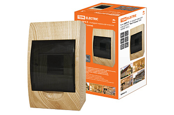 TDM Бокс ЩРН-П-4модуля навесной пластик IP41 "Эко" (сосна) SQ0901-0012