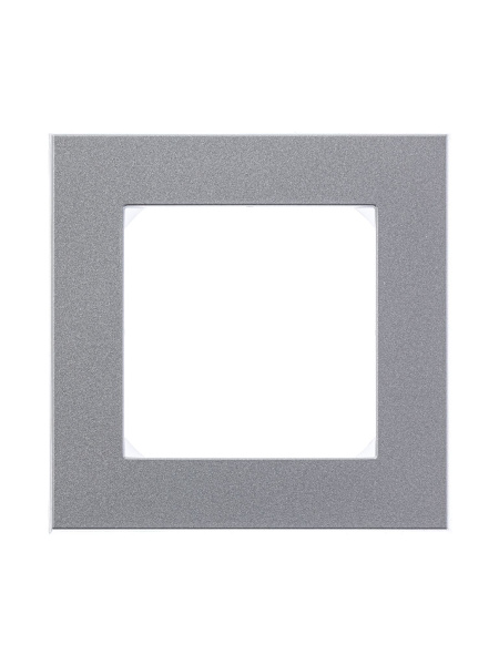 Купить ABB EPJ Levit серебро / дымчатый чёрный Рамка 1 пост 2CHH015010A6070