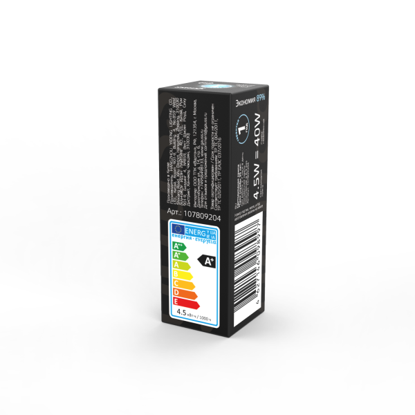 Купить Gauss Лампа G9 AC220-240V 4.5W 400lm 4100K стекло LED 107809204