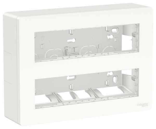 Купить SE Unica System+ Блок открытой установки 2х4 антибактериальный NU121820