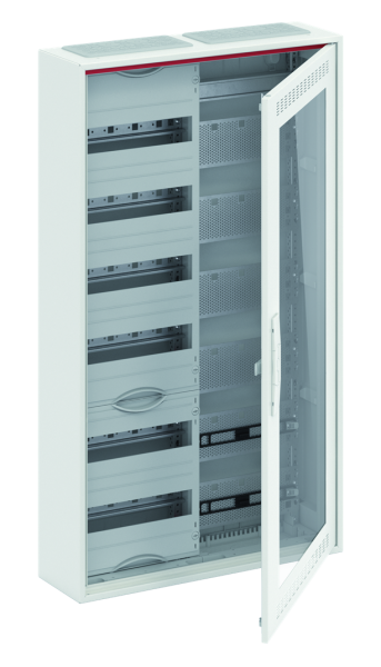 ABB Шкаф 72М навесной с медиапанелями IP30, 950x550x160 между DIN-рейками 125 мм и самозажимными клеммами N/PE и Wi-Fi дверью с вент. отверстиями CA26 2CPX052222R9999