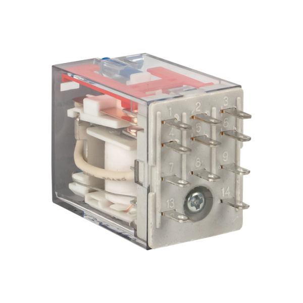 Купить EKF Averes Реле промежуточное с кнопкой и механической индикацией RPAt 22/3 10A 24В DC