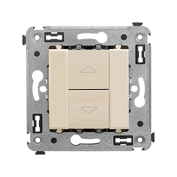 DKC Механизм управления рольставней в стену, "Avanti", "Ванильная дымка"