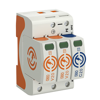 OBO Bettermann УЗИП для силовых сетей 2+NPE (Класс II), 150 В 5095232