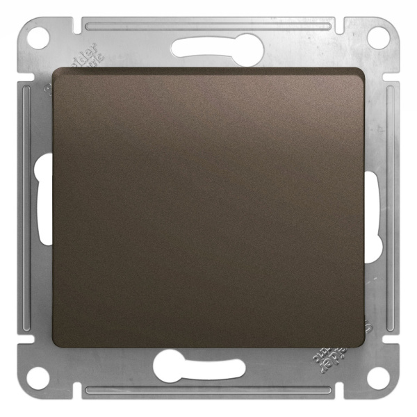 Systeme Electric Glossa Шоколад Кнопка нажимная сх.1, 10AX