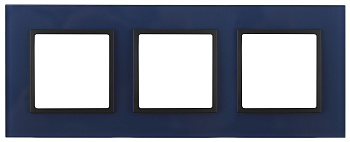 ЭРА 14-5103-29 Elegance Синий/антрацит Стекло Рамка 3-ая