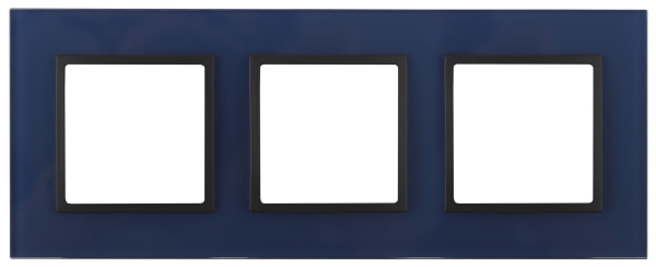 ЭРА 14-5103-29 Elegance Синий/антрацит Стекло Рамка 3-ая