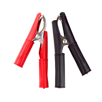 Зажим "крокодил" 30А 75мм в изоляторе Rexant 16-0016