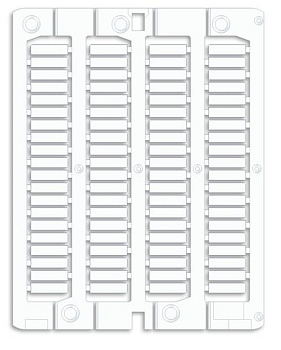 DKC Маркировка для провода, жесткая, для трубочек. 4х15мм. Белая