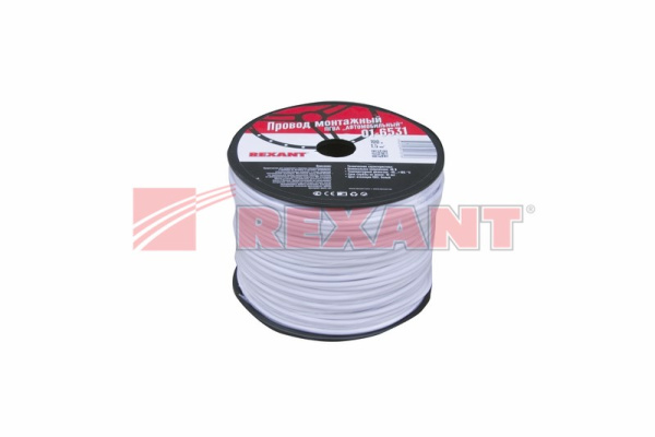Купить Провод ПГВА 1 х 1.50мм², 100м, БЕЛЫЙ Rexant 01-6531