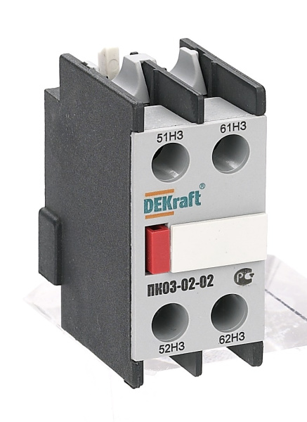 Купить Dekraft Приставка конт. доп.контакты 2НЗ лицевой установки ПК-03