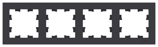 Купить Systeme Electric AtlasDesign Карбон Рамка 4-ая, универсальная