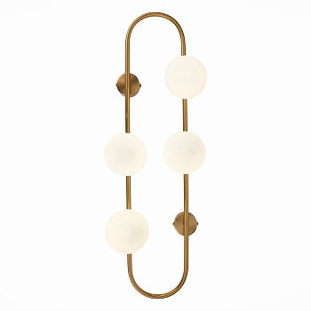 ST Luce SL1149.301.04 Бра Латунь/Белый G9 4*3W