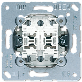 JUNG Выключатель 20AХ 250V универсальный сдвоенный 509-20U