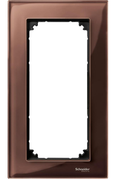 Купить SE Merten SM M-Elegance Стекло Махагон Рамка 2-ая без перегородки MTN4025-3215