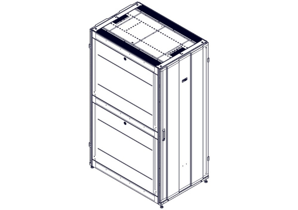 Systeme Electric Шкаф, серия Uniprom, 42U-800/1200, боковые панели 4шт, черный
