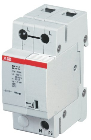ABB OVR Ограничитель перенапряжения T1+2 1P 15 255 7 ( тип 1+2 ) 2CTB815101R8900