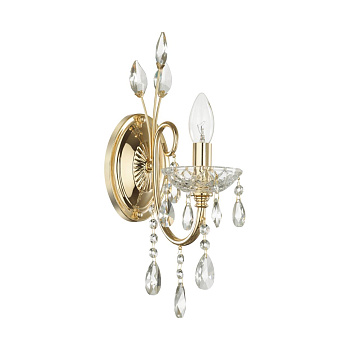 Odeon Light 4977/1W HALL ODL23 000 золотой/хрусталь Бра E14 40W VERSIA