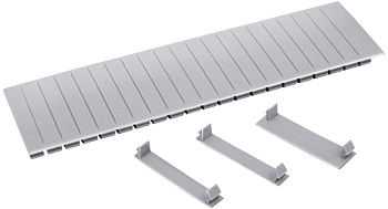 IEK Заглушка 12 модулей серая