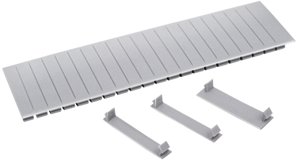 IEK Заглушка 12 модулей серая