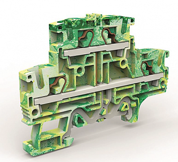 DKC Двухуровневая клемма заземления на 4 кв.мм