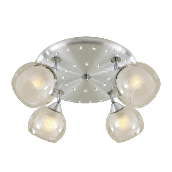 Citilux CL158142 Самба+LED Алюм+Хром Светильник Люстра