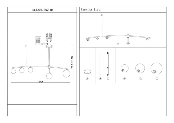 Купить ST Luce SL1208.302.05 Светильник потолочный Золото/Белый G9 5*3W