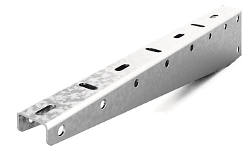 OSTEC Консоль подвеса для легких нагрузок для профиля 35х35, база 100, толщ. 1,2 мм, Сендзимир цинк