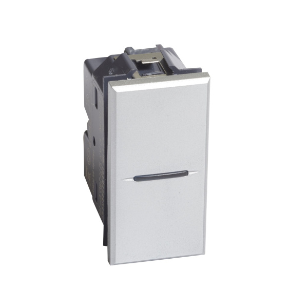 Купить BT Axolute Алюминий Выключатель аксиальный 1-кл. 10А, 250В, винт. клеммы, 1 мод. (замена для арт. HC4001) HC4001N