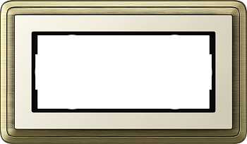 Gira ClassiX Бронза/Кремовый Рамка 2-ая без перегородки 1002623