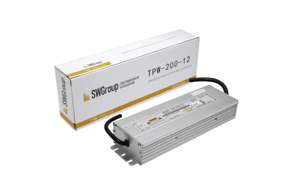 SWG Al блок питания TPW, 200W влагозащитный, 12V TPW-200-12
