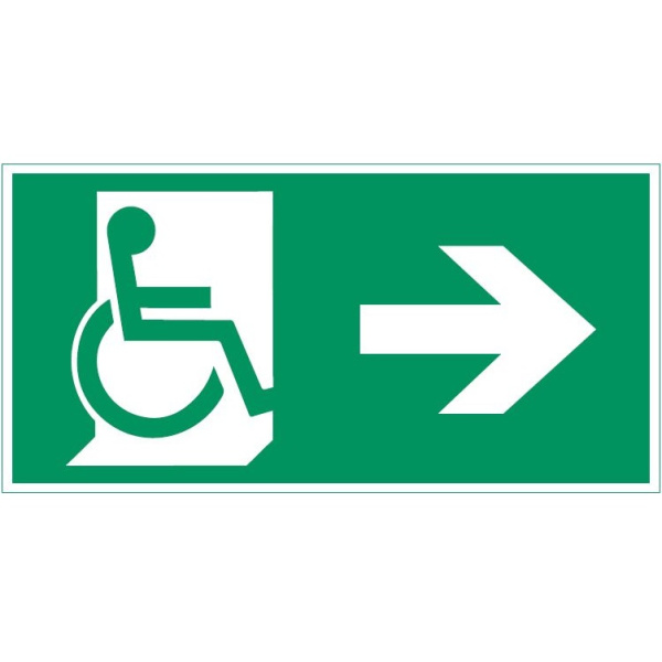 Varton Flip пиктограмма "Движение МГН направо" V4-EM-00.0035.ADV-0030