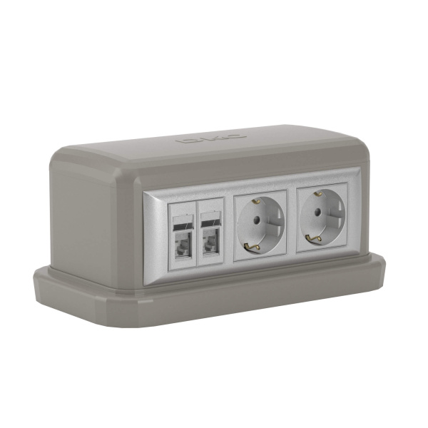 Купить DKC Напольная башенка BUS, 12 модулей, серая