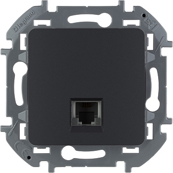Legrand INSPIRIA Антрацит Телефонная розетка RJ11 673823