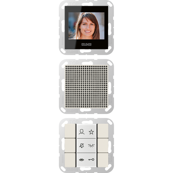 JUNG Video-внутренняя панель, слоновая кость SIVIA622W