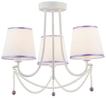 VELANTE 314-007-03 Люстра подвесная Белый/Белый, Фиолетовый E14 3*40W