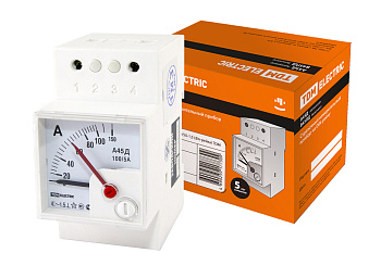 TDM Амперметр А45Д  100/5А-1,5 (DIN-рейка) SQ1102-0301