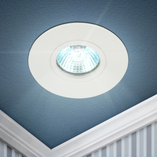 ЭРА Встраиваемый светильник алюминиевый KL83 WH MR16/GU5.3 белый