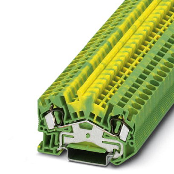 Phoenix Contact Заземляющий клеммный модуль с пружинными зажимами STS 4-PE 3036440