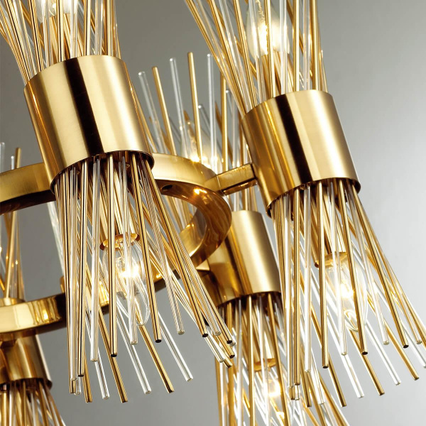 Купить Odeon Light 4839/2W HALL ODL21 337 золото/металл/стекло Бра E14 2*40W ORTA