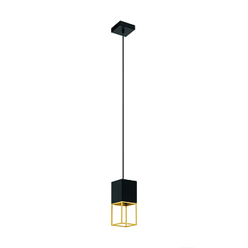 Eglo 97733 Cветодиодный подвес MONTEBALDO, 1х5W (GU10), 400lm, L100, B100, H1100, cталь, черный, золотой Eglo 97733 Cветодиодный подвес MONTEBALDO, 1х5W (GU10), 400lm, L100, B100, H1100, cталь, черный, золотой