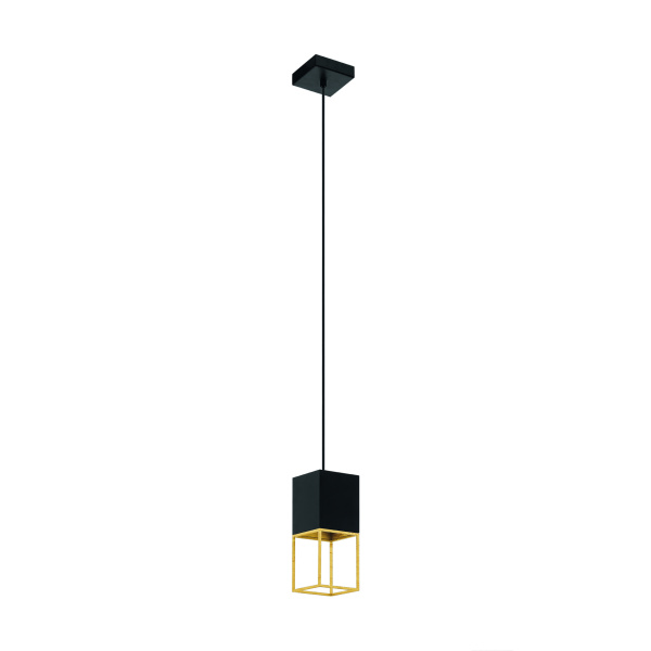 Eglo 97733 Cветодиодный подвес MONTEBALDO, 1х5W (GU10), 400lm, L100, B100, H1100, cталь, черный, золотой Eglo 97733 Cветодиодный подвес MONTEBALDO, 1х5W (GU10), 400lm, L100, B100, H1100, cталь, черный, золотой