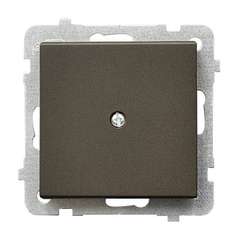 Ospel Sonata Шоколадный металлик Заглушка серии Sonata, без рамки Z-1R/m/40