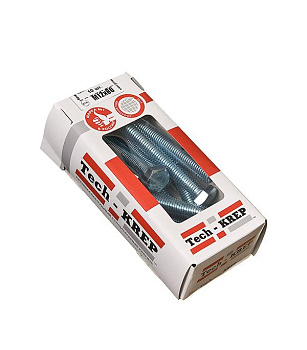 Tech-Krep Болт DIN933 с шестигранной головкой оцинк. М12х80 (10 шт) - коробка с ок. Tech-K 126531