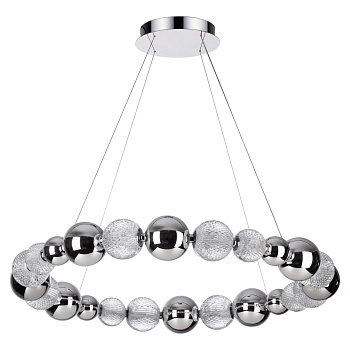 Odeon Light 5007/45L L-VISION ODL23 421 хром/прозрачный/металл/акрил Люстра LED 45W 4000K 2300Лм CRYSTAL