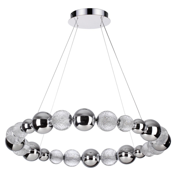 Odeon Light 5007/45L L-VISION ODL23 421 хром/прозрачный/металл/акрил Люстра LED 45W 4000K 2300Лм CRYSTAL