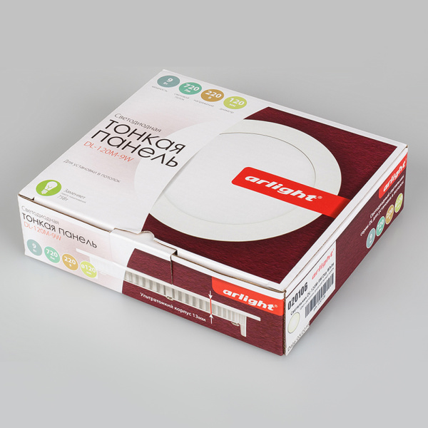 Купить Arlight Светильник DL-120M-9W Day White (IP40 Металл, 3 года) 020106