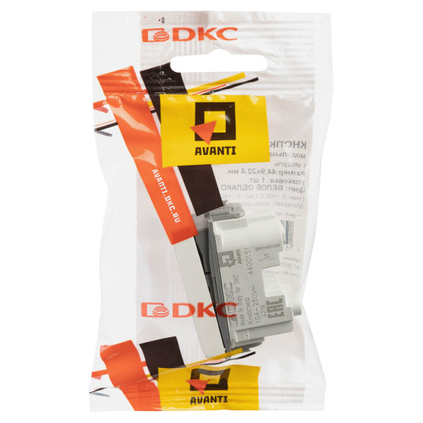 Купить DKC Кнопка модульная, "Avanti", "Белое облако", 1 модуль